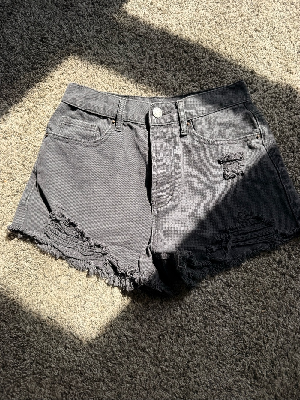 PacSun distressed denim shorts